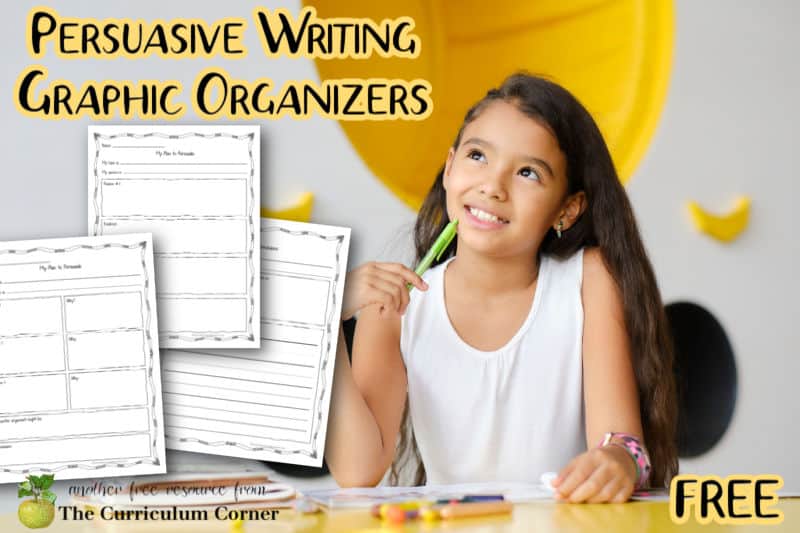 persuasive speech writing graphic organizer