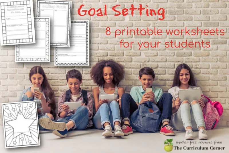 Goal setting worksheets for students