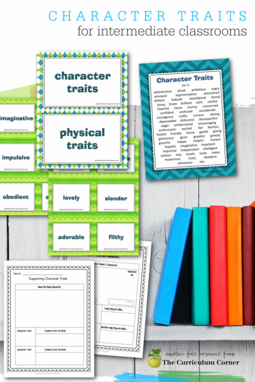 Character Traits Resources - The Curriculum Corner 4-5-6