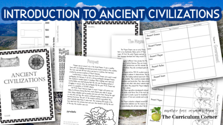 Ancient Civilizations Introduction - The Curriculum Corner 4-5-6