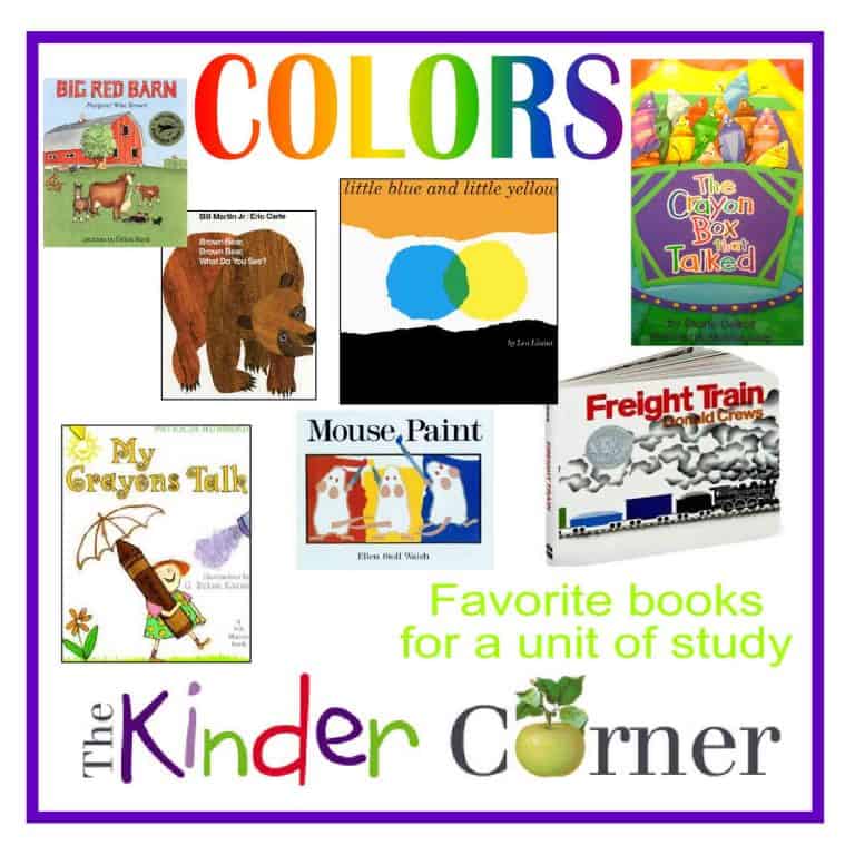 Books & Ideas to a Colors Unit of Study The Kinder Corner