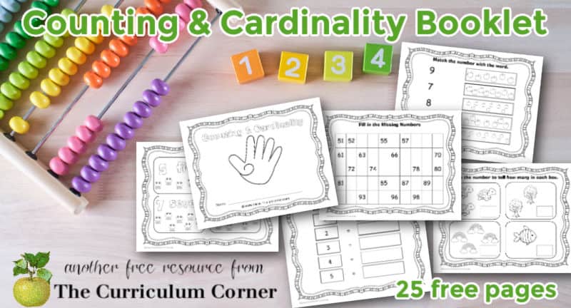 Counting & Cardinality Booklet - The Kinder Corner