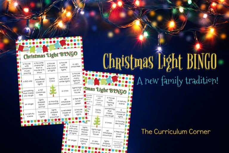 Christmas Light BINGO - The Kinder Corner