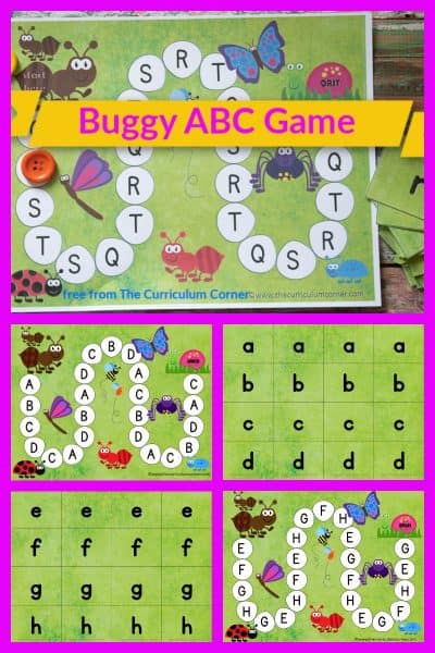 Bugs Alphabet Game - The Kinder Corner