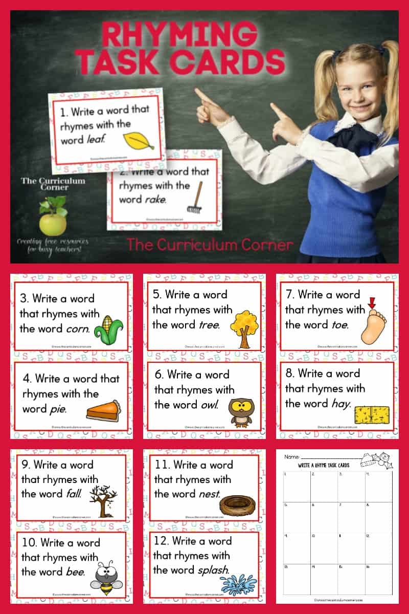 rhyming-words-task-cards-distance-learning-rhyming-words-cvc-words-task-cards