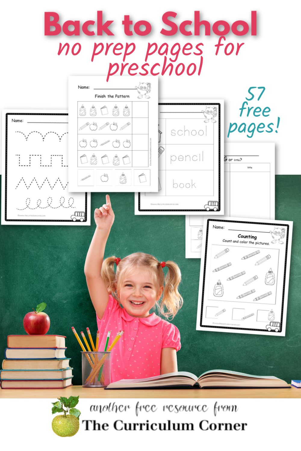Back to School Preschool Print & Go - The Kinder Corner