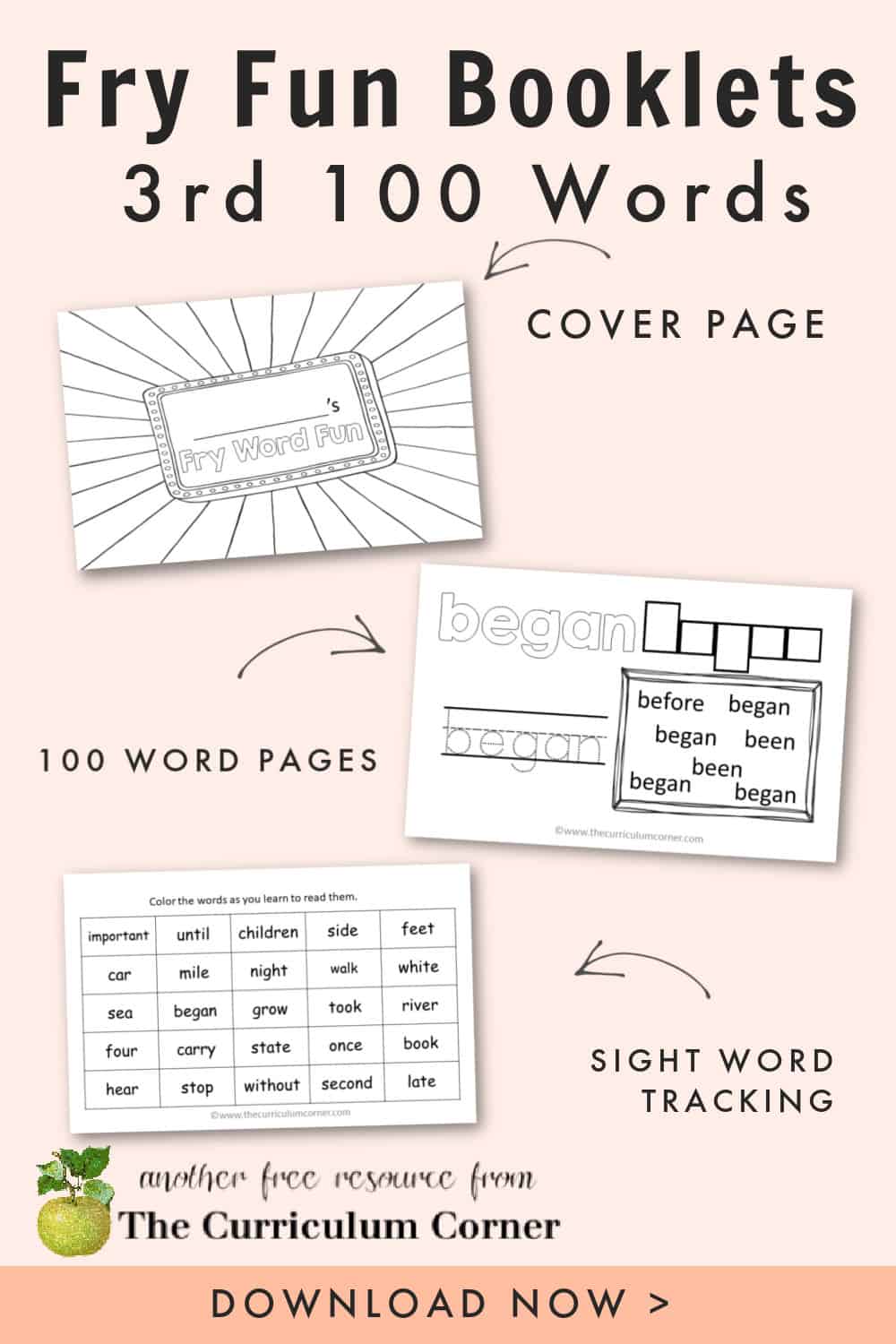 fry-word-fun-booklets-3rd-hundred-the-kinder-corner