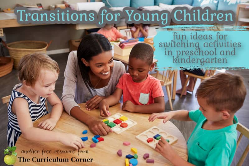 Transitions For Young Children The Kinder Corner