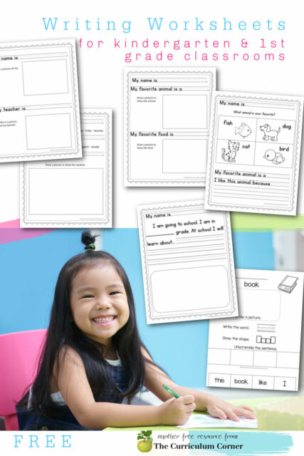 Kindergarten Writing Worksheets - The Kinder Corner