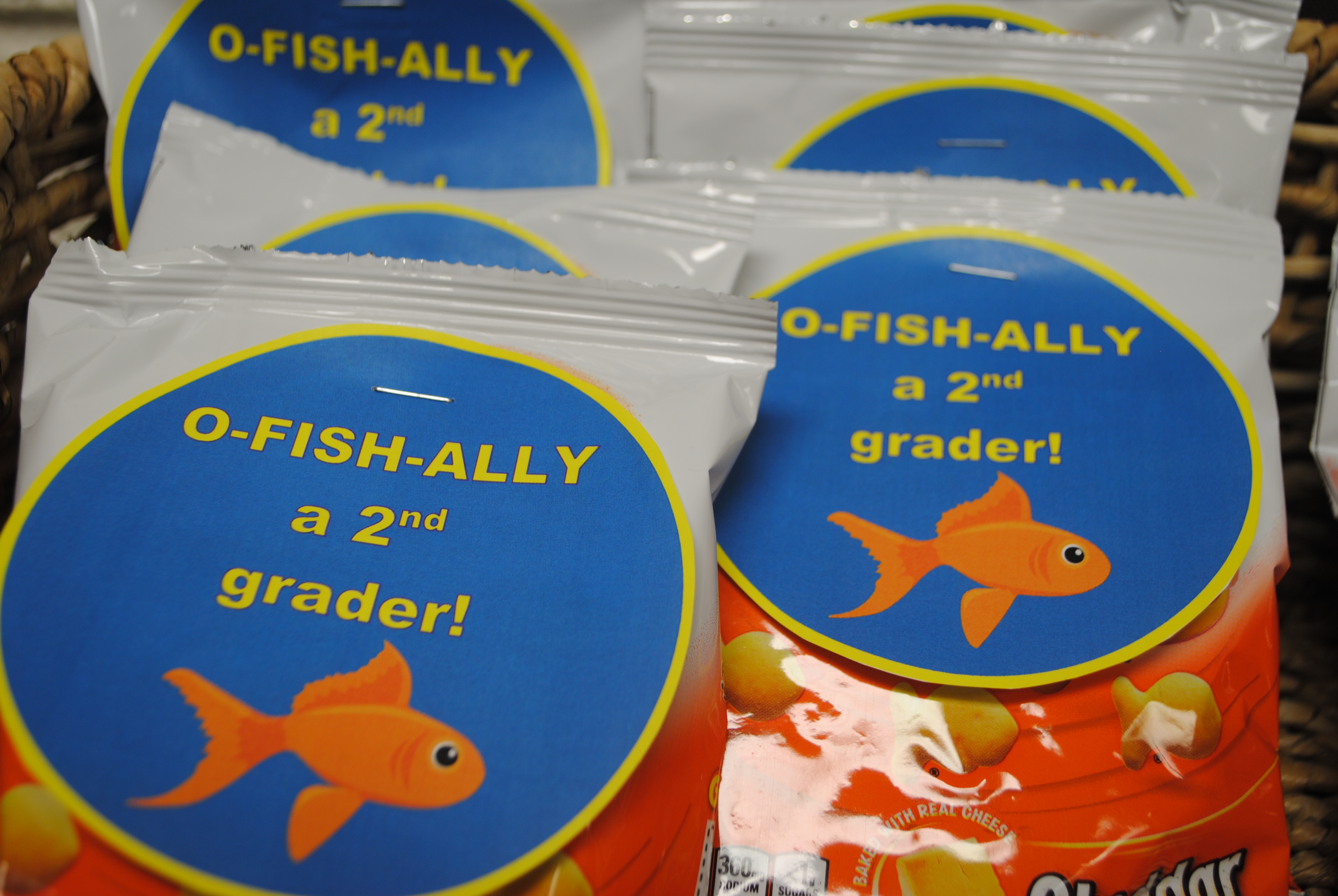 O fish ally in kindergarten 1st 2nd or 3rd grade Treat Toppers